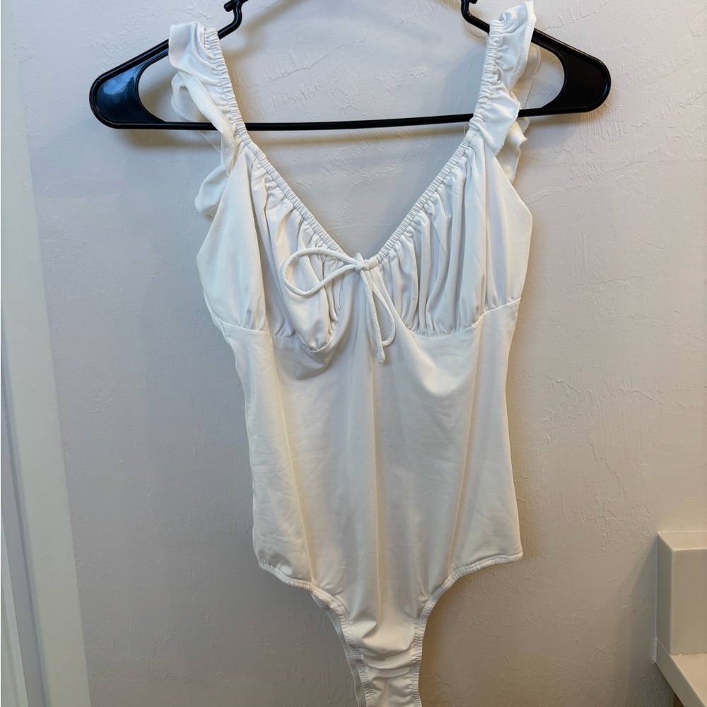 Princess Polly White Ruffled Chemise